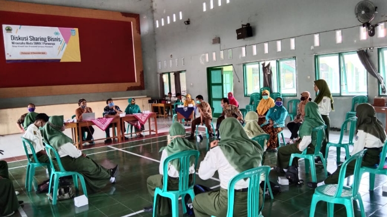 Diskusi Sharing Bisnis SMKN 7 Purworejo, Pandemi Ciptakan Insting Bisnis