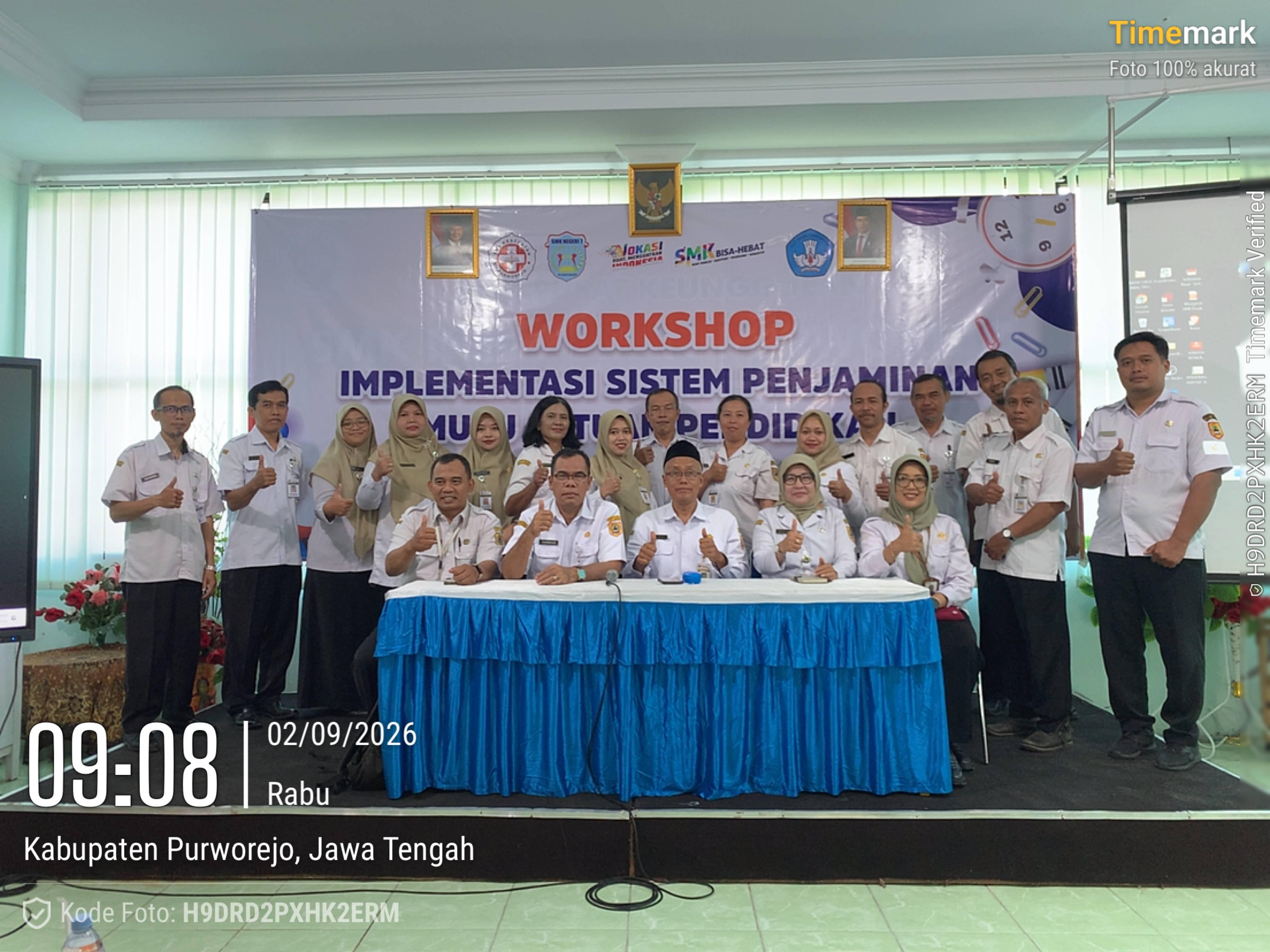 SMK Negeri 7 Purworejo Perkuat Mutu Pendidikan melalui Workshop Implementasi SPMI