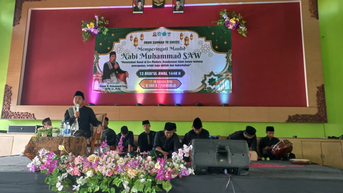 Merajut Cinta kepada Rasulullah, SMK Negeri 7 Purworejo Peringati Maulid Nabi
