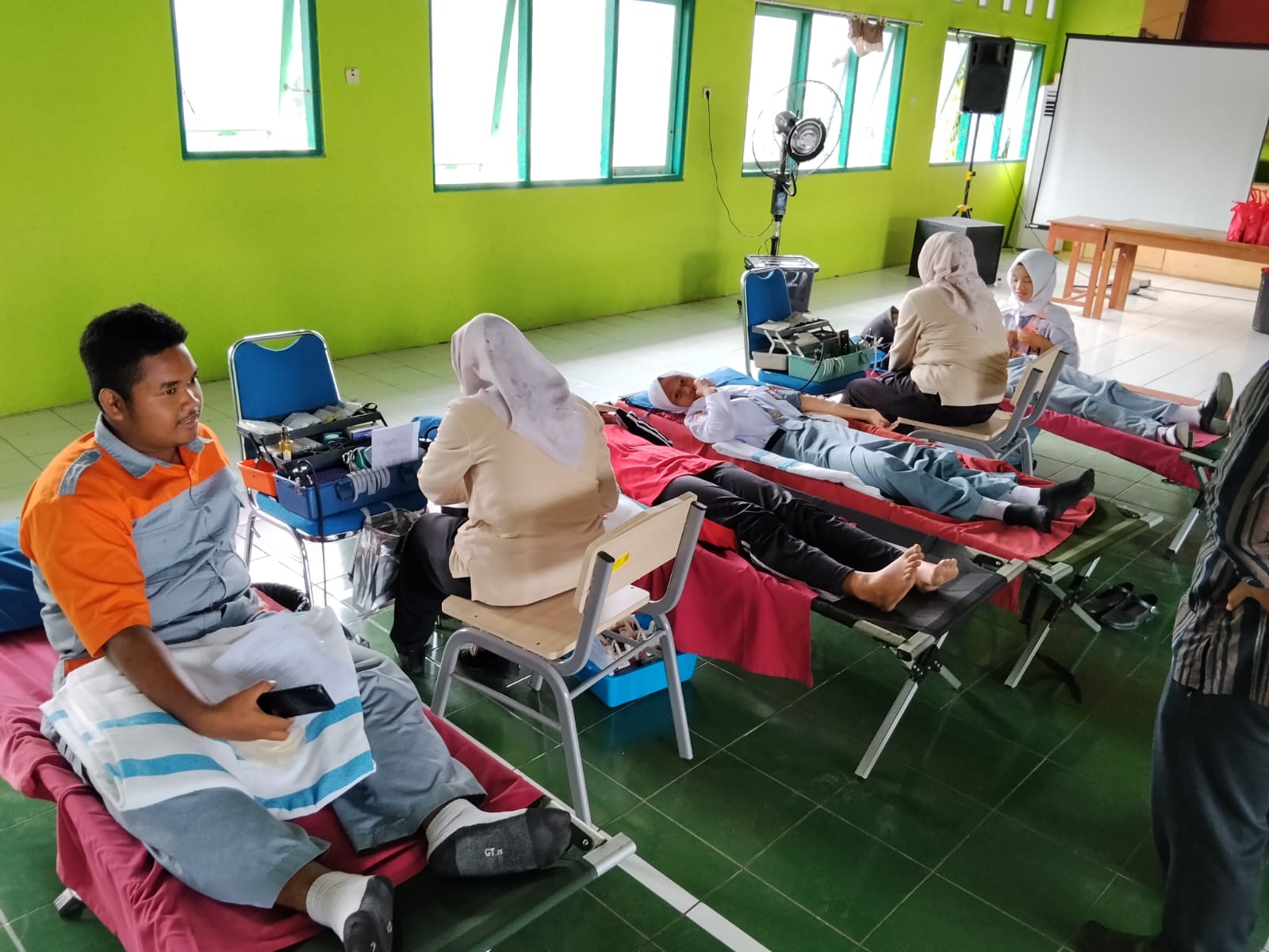 Memperingati hari lahir, SMK Negeri 7 Purworejo gandeng PMI lakukan kegiatan donor darah