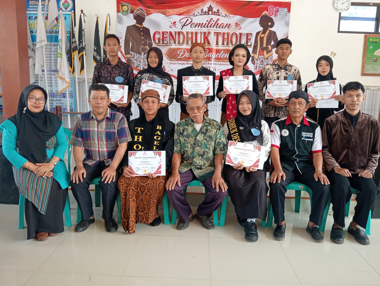 Siswa-Siswi SMK Negeri 7 Purworejo Borong Juara Lomba Genduk Thole Desa Bagelen